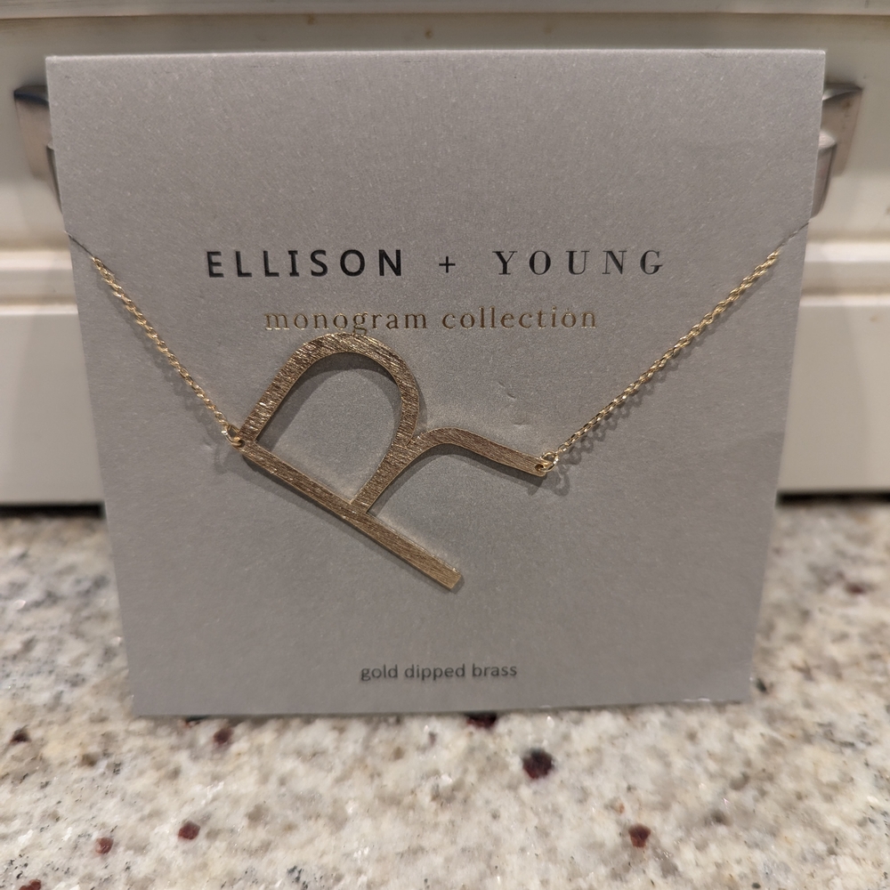 Gold Monogram Necklace